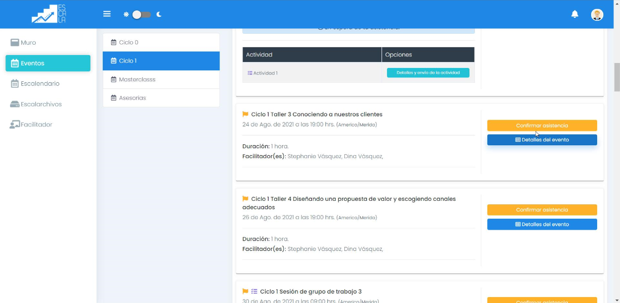 Confirmar asistencia