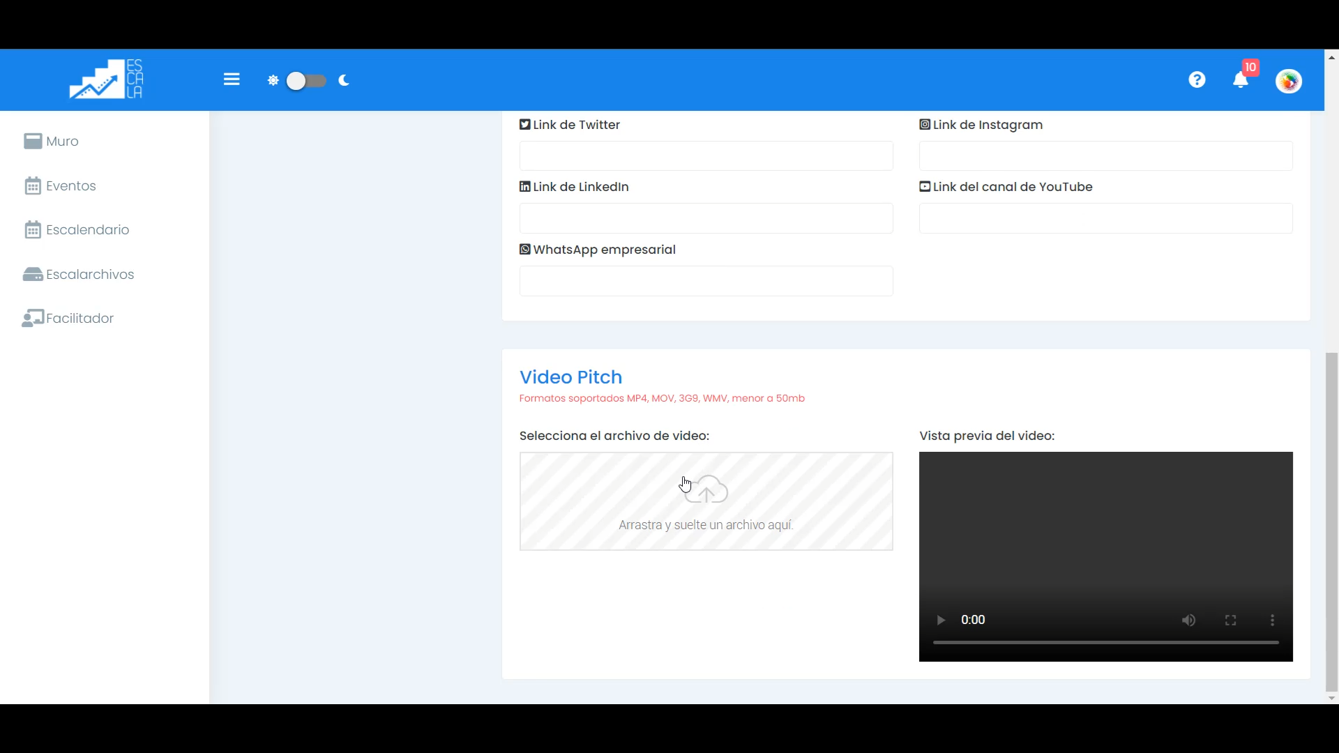SUBIR PITCH PARA CONCURSO